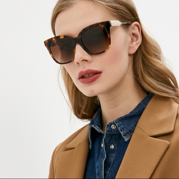 NEW BE4328 3001/11 WOMEN’S SUNGLASSES BURBERRY B 4328 BLACK EYEWEAR BURBERRY - Picture 9 of 13